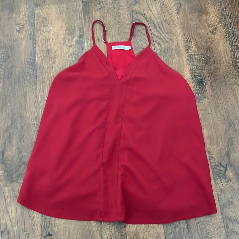 Red Racerback tank top